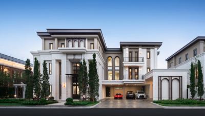 For SaleHousePattanakan, Srinakarin : House for sale, 5 bedrooms, CINQ ROYAL KRUNGTHEP KREETHA 556.8 sq m. 139.2 sq m. This type of house project has been sold out.