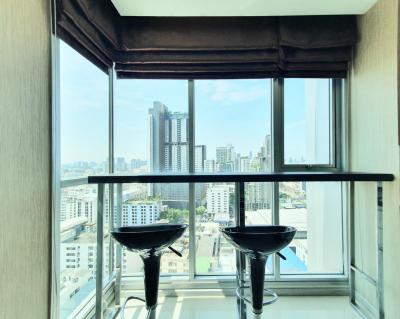 For SaleCondoRatchadapisek, Huaikwang, Suttisan : Condo for sale, 2 bedrooms, Life Ratchadaphisek, 65 sqm., Corner room, Ratchada location, near MRT