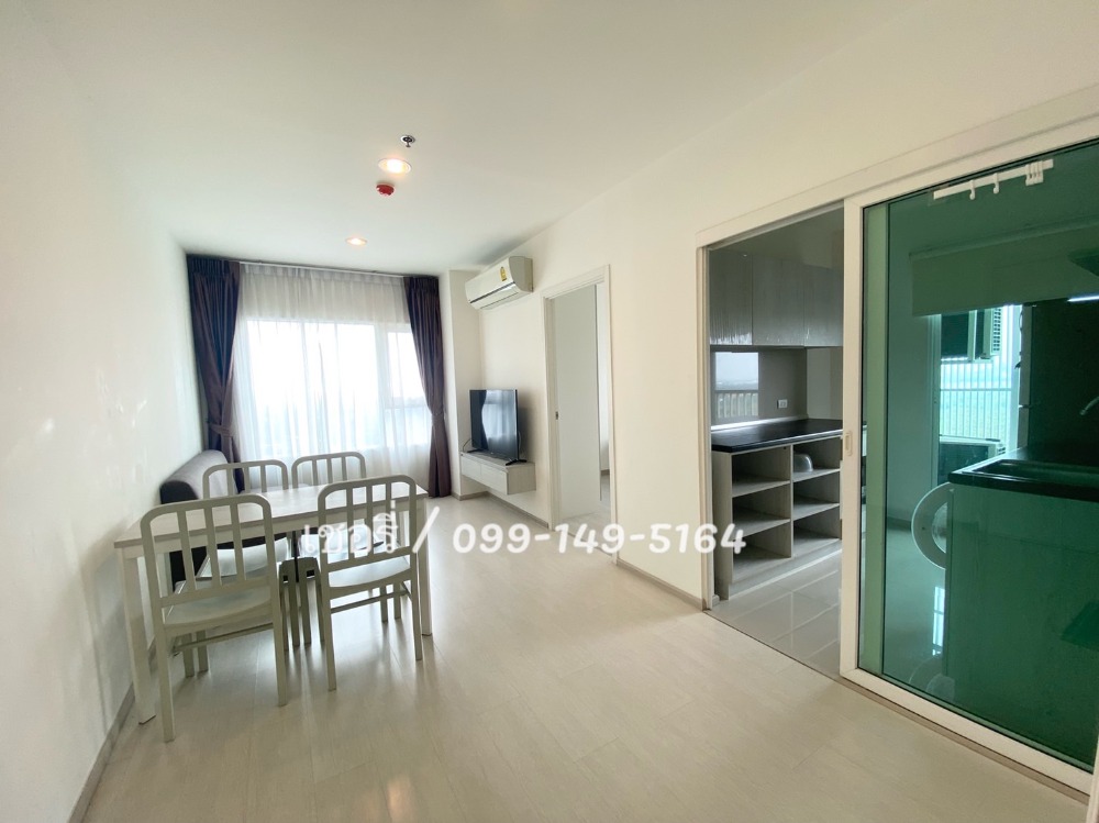 For RentCondoSamut Prakan,Samrong : LV106 Rent Aspire Erawan, large corner room, very new, good wind, river view, fully furnished, full central area. Next to BTS Erawan / Call 099-149-5164