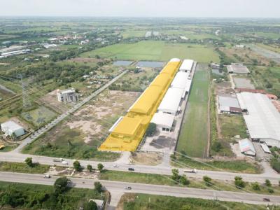 For SaleLandPathum Thani,Rangsit, Thammasat : Land for sale with factories, Lat Lum Kaeo, Pathum Thani, 12 rai 1 ngan 28 sq w. Suitable for a warehouse and factory area