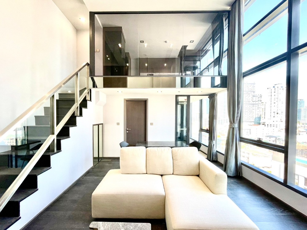 For RentCondoRatchathewi,Phayathai : For rent CONNER Ratchathewi (Conner Ratchathewi) Condo, brand new room, size 1 bedroom, 1 bathroom, high ceiling, Duplex