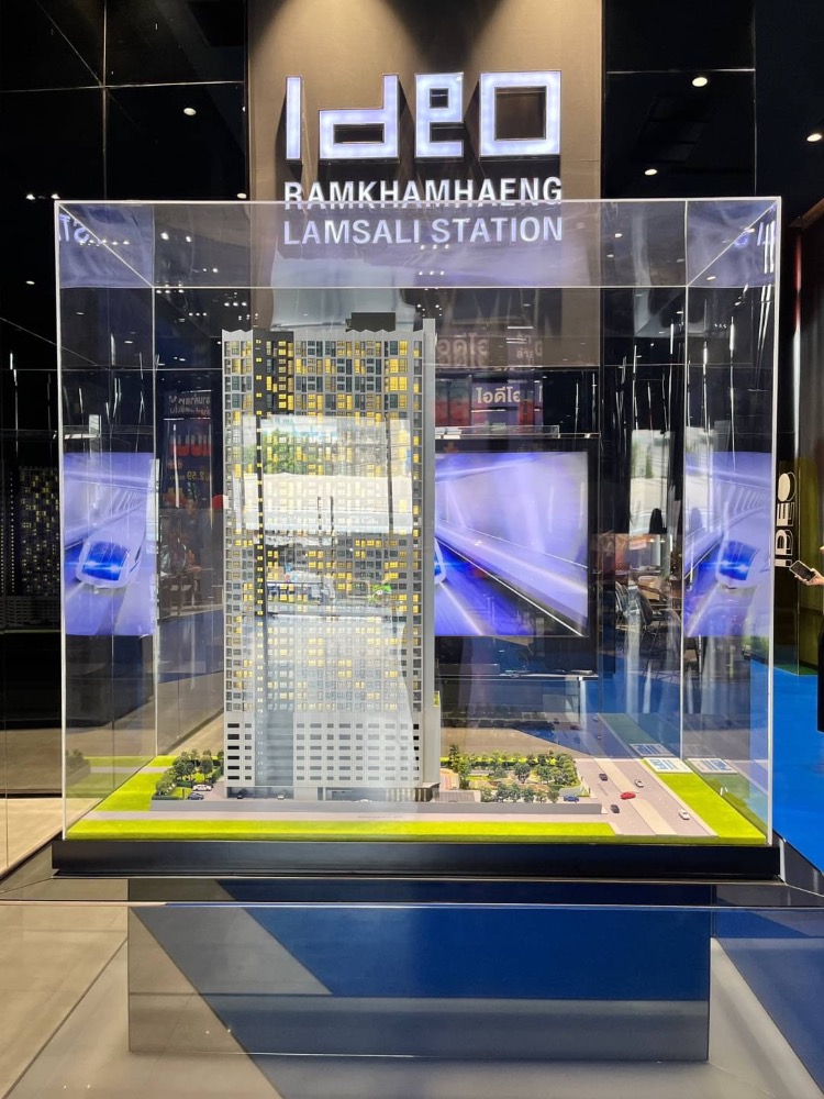 For SaleCondoSeri Thai, Ramkhamhaeng Nida : 🎉🌈Ideo Ramkhamhaeng-Lam Sali condo, prime location, easy to travel, convenient on every route. There are only 3 studio rooms left. Hurry‼️