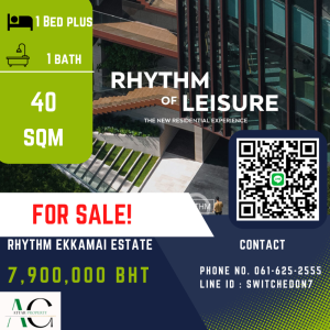 For SaleCondoSukhumvit, Asoke, Thonglor : *BEST DEAL* Rhythm Ekkamai Estate | 1 Bed Plus | 061-625-2555