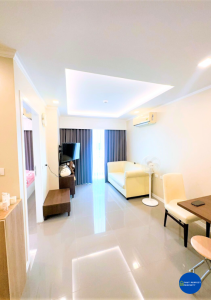 For SaleCondoPattaya, Bangsaen, Chonburi : Condo for sale, The Orient Resort & Spa (The Orient Resort and Spa), a modern studio room with a large water park. Only 800 meters from Jomtien Beach, size 35.52 sq m., 4th floor, fully furnished, ready to move in, the cheapest price in the projec