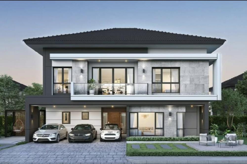 Sale DownHouseBangna, Bearing, Lasalle : The house is ready to move in at the end of the year 2024. Sell down payment for the house The city bangna (new project).