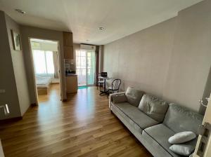 For SaleCondoRattanathibet, Sanambinna : Special opportunity!! Condo for sale, Anna Condo, Bang Phlu, usable area 28.35 sq m, fully furnished, ready to move in. with furniture Curtains and electrical appliances in the whole room, new condition!!