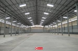 For RentWarehouseSriracha Laem Chabang Ban Bueng : Warehouse for rent size 1,400 sq.m. Book today free 2 months | Center Warehouse Ban Bueng-Chonburi Near Bypass Road, next to Road 344, call 086-004-8000