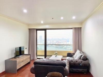 For RentCondoWongwianyai, Charoennakor : For Rent River View Condo Baan Chao Praya 70 sq m. 1 bedroom, 1 bathroom, 24th floor, newly furnished and closed to ICONSIAM