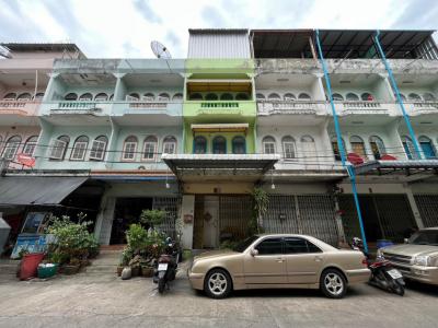 For SaleShophouseEakachai, Bang Bon : Commercial building for sale, Man Thong Niwet 3, Soi Kamnan Man 15, Bang Bon, 3 floors + rooftop 15 sq m.