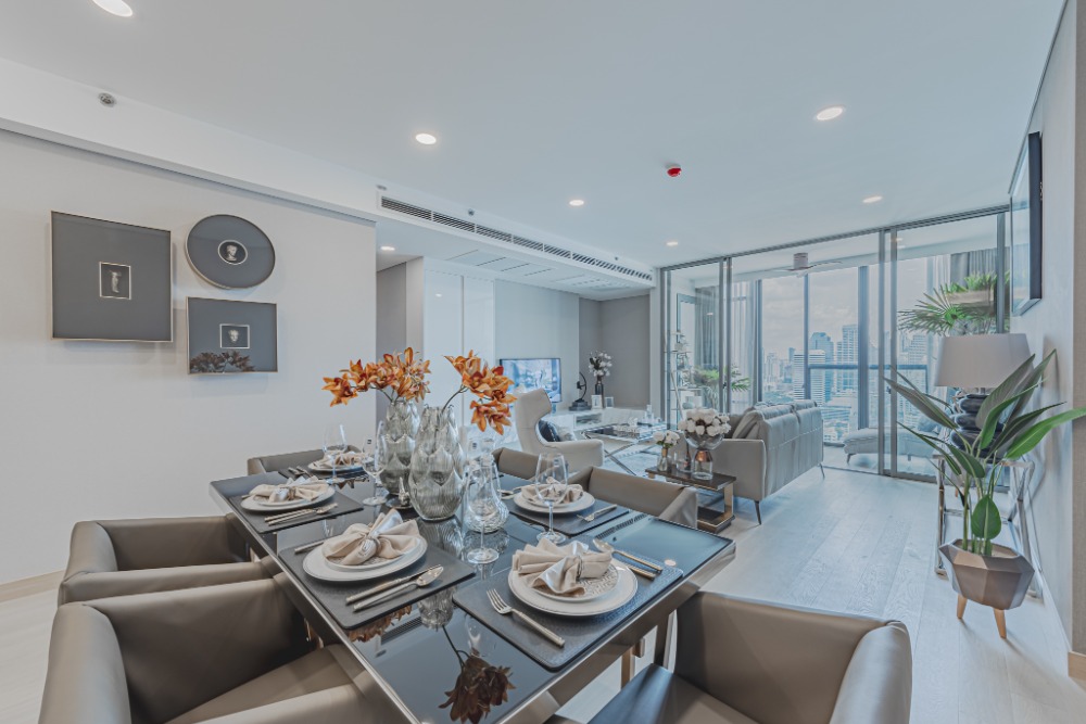 For SaleCondoKhlongtoei, Kluaynamthai : Penthouses for sale, condo decorated as in the picture Wyndham Residence Bangkok Queens
