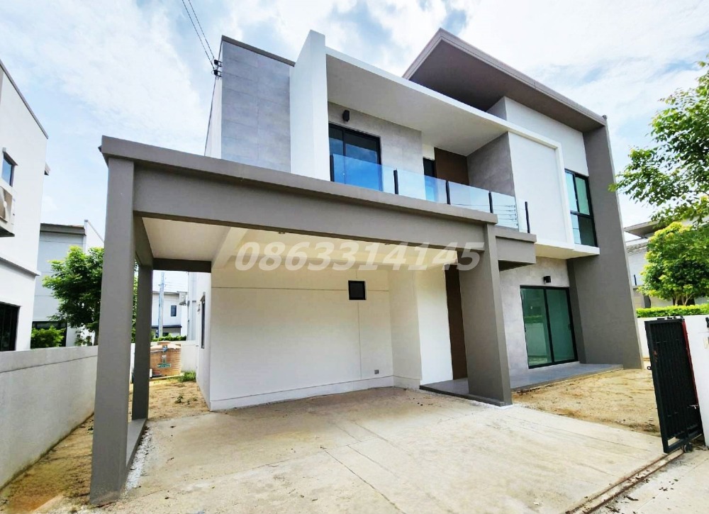 For SaleHouseChaengwatana, Muangthong : House for sale in modern style, S Gate Life Ratchapruek-Kanjanapisek, S Gate Life Ratchapruek-Kanjanapisek On Ratchaphruek-345 Road Selling cheaper than the project