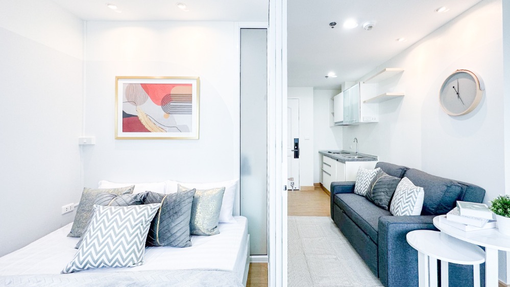 For SaleCondoChokchai 4, Ladprao 71, Ladprao 48, : Condo next to MRT Phawana, newly decorated, 26 sq m. 1.799 million baht