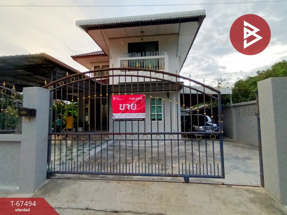 For SaleHouseKanchanaburi : Single house for sale with land, area 80.1 square meters, Tha Maka District, Kanchanaburi.