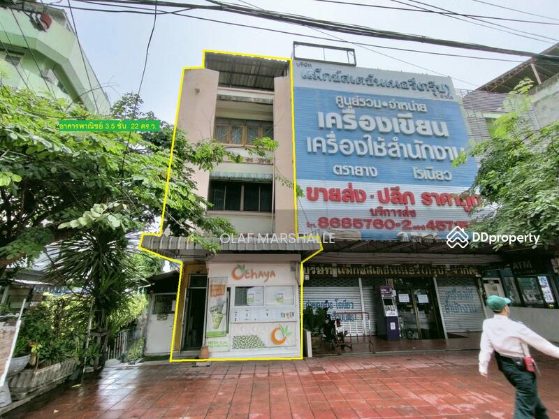 For SaleShophouseBang kae, Phetkasem : 3.5-Storey Commercial Building: 22 Sq.W., 270 Sq.M.,Near MRT Bang Phai
