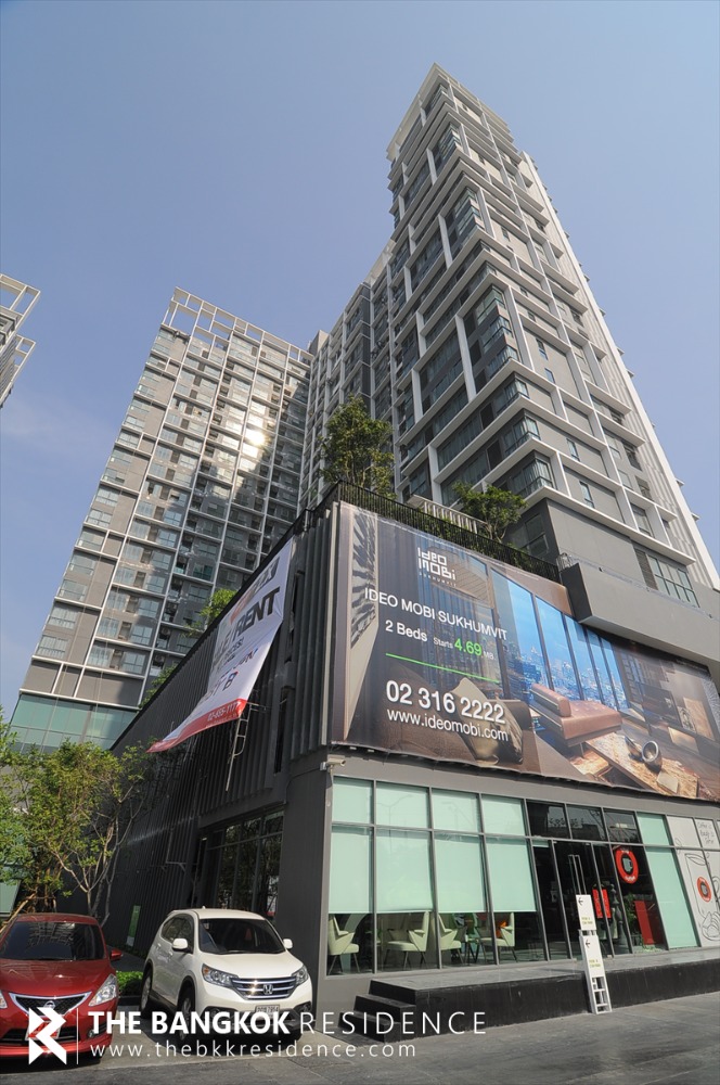 For SaleCondoOnnut, Udomsuk : Ideo Mobi Sukhumvit 81 / Condo in good condition, next to BTS On Nut / 2bed 1bath 37.98sqm, call 0617546461.