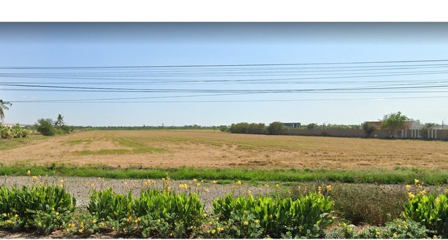 For SaleLandLadkrabang, Suwannaphum Airport : FF112 Land for sale 36 Rai, on the road in Khlong Mon, Lat Krabang, near Bangkok Chonburi motorway