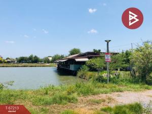 For SaleLandSamut Songkhram : Land for sale with buildings, area 3 rai 11 square wah, Bang Cha Keng, Samut Songkhram.