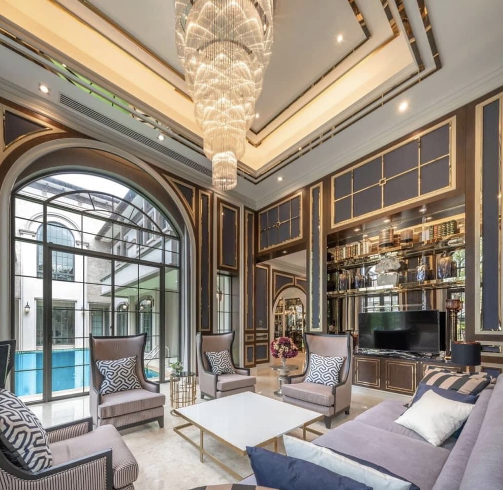 For SaleHousePinklao, Charansanitwong : Luxury house for sale, The Grand Pinklao size, excellent location