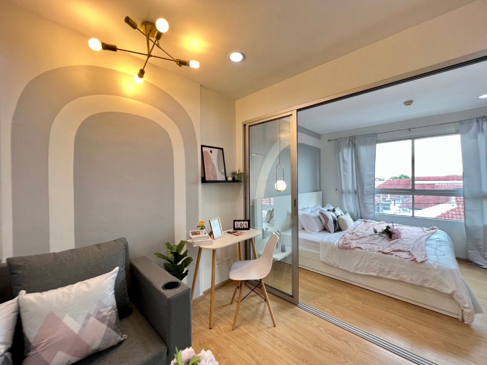 ขายคอนโดนนทบุรี บางใหญ่ บางบัวทอง : ขายถูก D Condo รัตนาธิเบศร์ ห้องใหญ่ แต่งใหม่ ใกล้ MRT ไทรม้า โทร 093-887-8964