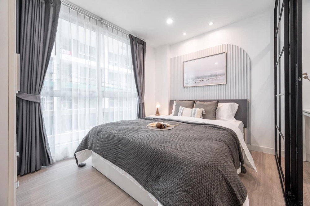 For SaleCondoLadprao101, Happy Land, The Mall Bang Kapi : The Niche id Lat Phrao 130 🤩 31 sq m, free transfer 🔥 near the BTS You can move in now.