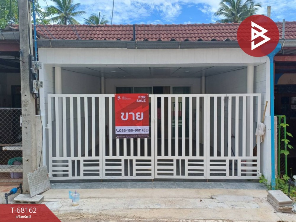 For SaleTownhouseSamut Songkhram : Urgent sale, one-story townhouse, Soi Ban Prok 2, Samut Songkhram, newly renovated.