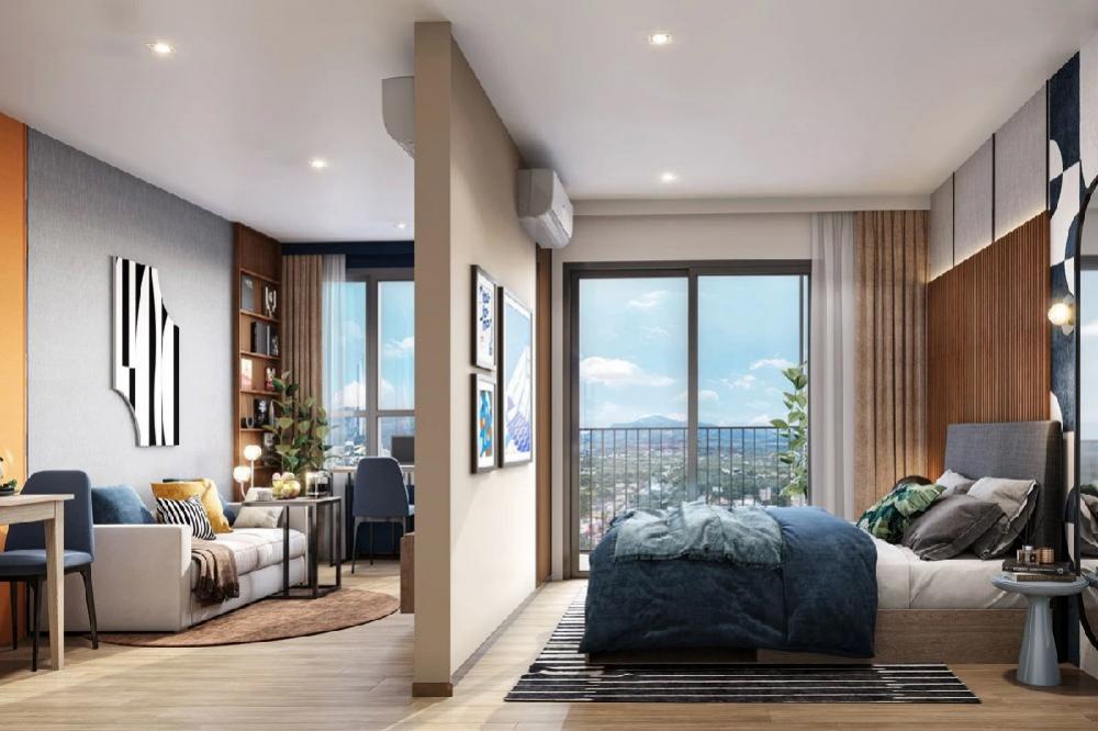 Sale DownCondoChiang Mai : Selling down payment (at cost, not adding profit) The Base Height Chiang Mai, 1 bedroom, corner room (not next to anyone on the other side), 19th floor, Doi Suthep view room, 42,000 baht.