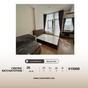 For RentCondoKasetsart, Ratchayothin : 🔥🔥Urgent ‼️ For rent, ready to move in, Condo Centric Ratchayothin 🟠AS2309-034
