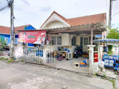 For SaleHouseMin Buri, Romklao : Single house for sale, Baan Nantawan 5, 160 sq m., 54.7 sq w, 2 bedrooms, 1 bathroom, near Nong Chok city.