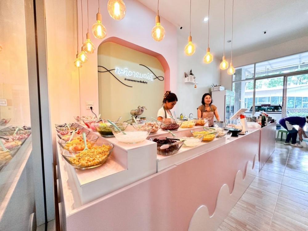 For LeaseholdRetailPinklao, Charansanitwong : For rent, dessert shop with equipment, shop under City Home Condo, Ratchada-Pinklao, near MRT Bang O.