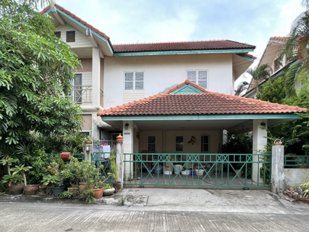 For SaleHouseNawamin, Ramindra : Single house for sale, second hand house, Harmony Ville, Sukhapiban 5, Soi 80, area 55 sq m., 2 floors, Soi 7, north side, 3 bedrooms, 3 bathrooms, great value, lots of space at the back.