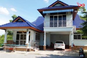 For SaleLandKanchanaburi : 2-storey detached house for sale with land 1 rai 3 ngan 30 square wah, Lao Khwan District, Kanchanaburi.