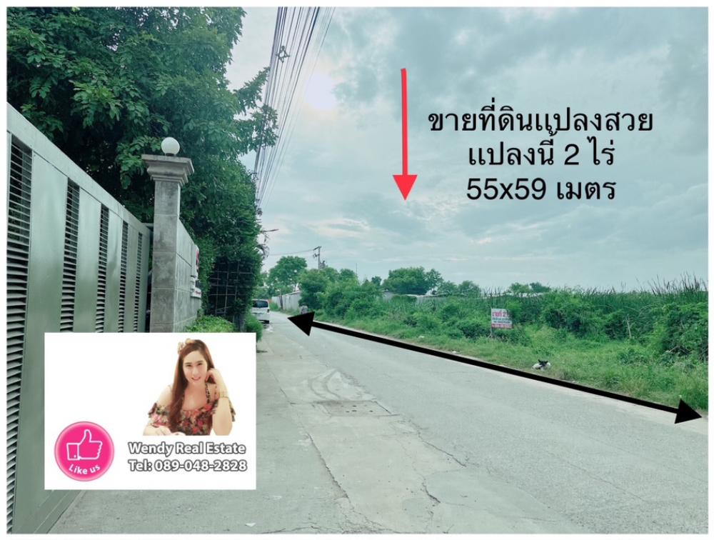 For SaleLandPathum Thani,Rangsit, Thammasat : Beautiful plot of land for sale, 2 rai, Khlong Luang, Khlong 2, Soi Bongkot 42, Pathum Thani, special discount price.