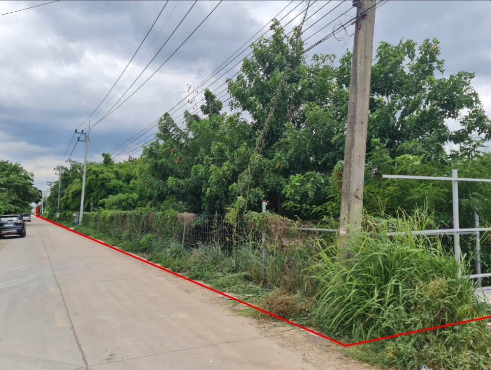 For SaleLandPathum Thani,Rangsit, Thammasat : Empty land for sale, area 6 rai 99 sq m. (3 title deeds) next to Soi Erawan 21 Road #Khlong Song Subdistrict #Khlong Luang District #Pathum Thani Province Good location with a future worth investing in Convenient travel