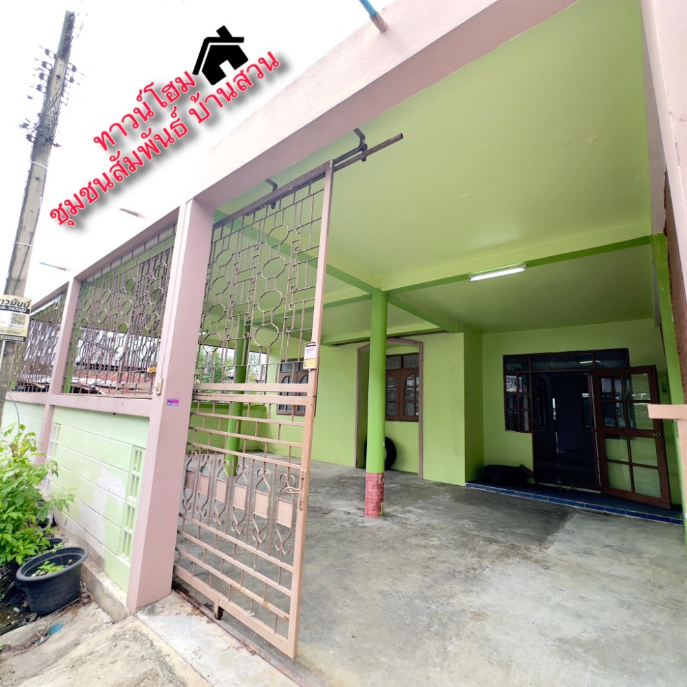 For SaleHousePattaya, Bangsaen, Chonburi : Townhome for sale Samphan Villa Baan Suan