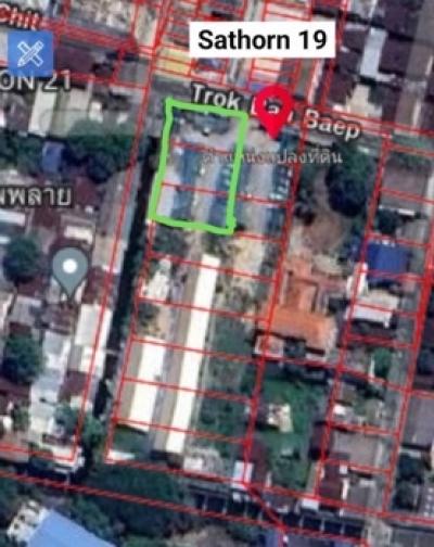 For RentLandSathorn, Narathiwat : Land for rent at Soi Sathorn 19. Near Saphan Taksin BTS