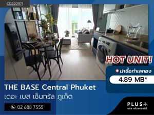 For SaleCondoPhuket : The Base Central, 2 bedrooms, beautifully decorated, open to garden and mountain views.