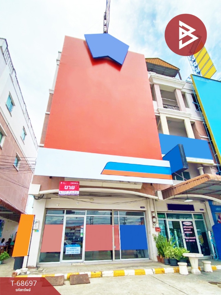 For SaleShophousePattaya, Bangsaen, Chonburi : Commercial building for sale, 4 floors, area 29.5 square meters, Bang Lamung, Chonburi.