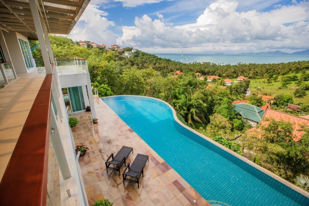 ขายบ้านสมุย สุราษฎร์ธานี : 5-bedroom Sea View Villa at Santi Thani