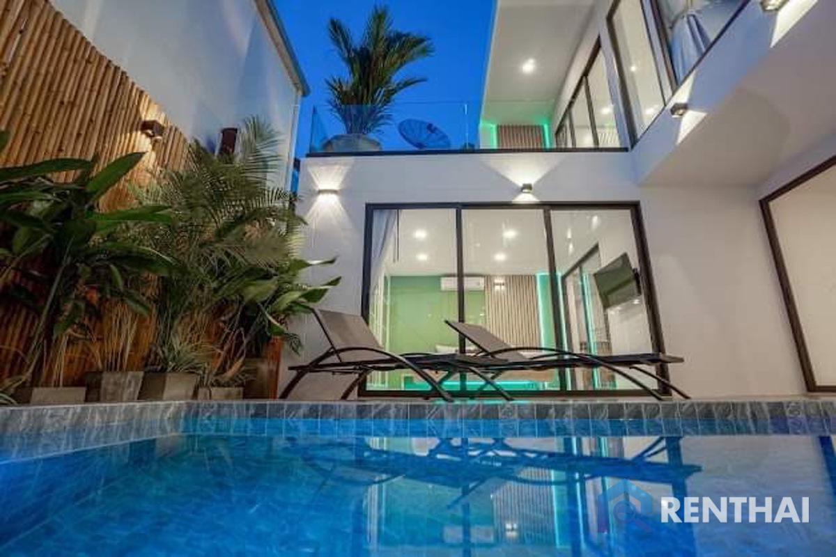 For SaleHousePattaya, Bangsaen, Chonburi : Last 3 units only! Modern Tropical Pool Villa Pattaya