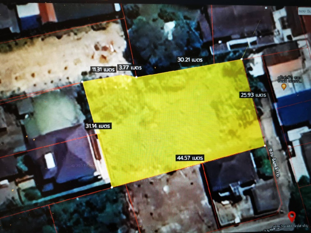 For SaleLandPinklao, Charansanitwong : Beautiful plot of land on Chimplee Road, suitable for building a residence.