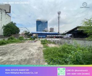 For RentRetailRama9, Petchburi, RCA : Vacant land for rent, size 193 square wah, location Soi Rama 9, suitable for renting, car repair shop, car paint, car care, Isaan restaurant, papaya salad, grilled chicken, noodle shop.