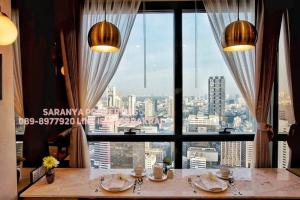 For SaleCondoSiam Paragon ,Chulalongkorn,Samyan : ASHTON Chula-Silom Walking distant to Chulalongkorn university, 100m. from Samyan MRT 4xth floor, Beautiful Panoramic View Bht. 9,888,888