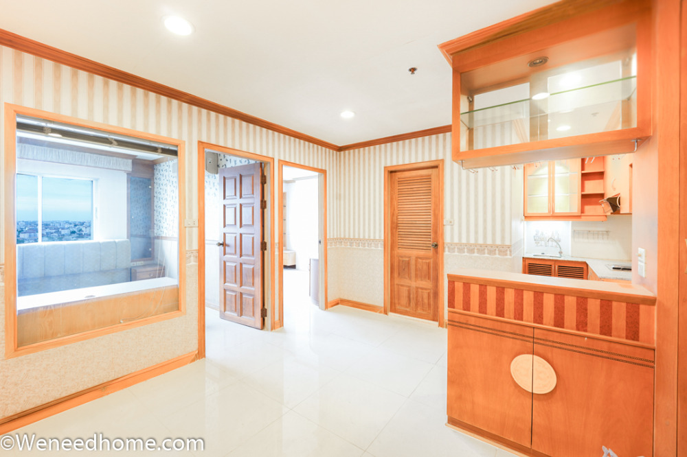 For SaleCondoChokchai 4, Ladprao 71, Ladprao 48, : Condo for sale, P. Thana Tower, 58 sq m, 2 bedrooms, 1 bathroom, built-in throughout, beautifully decorated, 300 m. from the BTS.