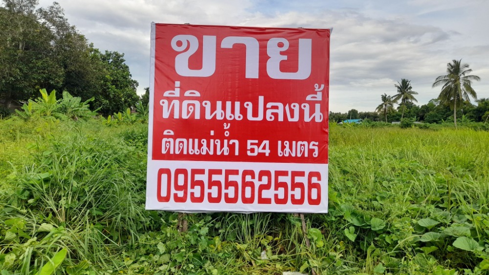 ขายที่ดินราชบุรี : ขายที่ดิน #ริมแม่น้ำแม่กลอง จ.ราชบุรี เนื้อที่ 6 ไร่ 1 งาน 34 ตรว.#สร้างรีสอร์ทที่พัก ราคาไร่ละ 9 ลบ. #ติดแม่น้ำ54เมตร