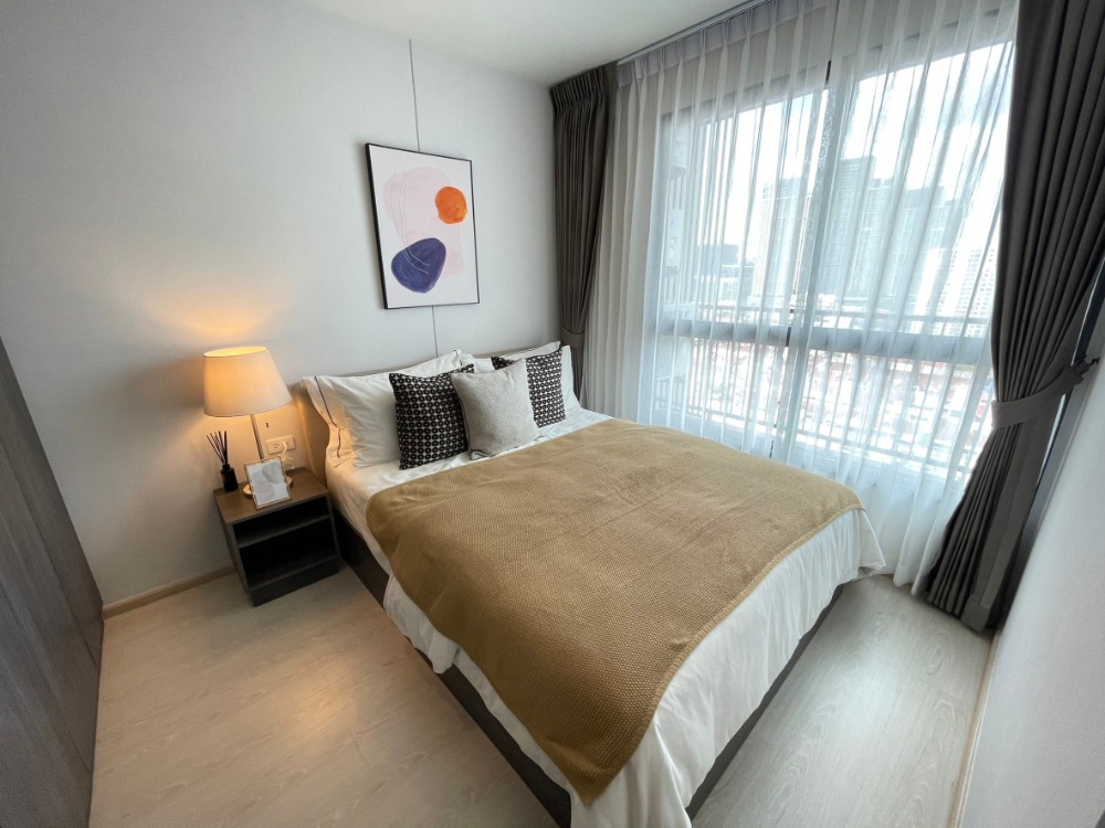 For SaleCondoOnnut, Udomsuk : Call quickly, 1bed plus, high floor, beautiful view + Package Furniture, taken care of by project salesperson, discount + full promotion.