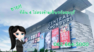 For SaleLandPattaya, Bangsaen, Chonburi : Land for sale next to the road near Central Chonburi.