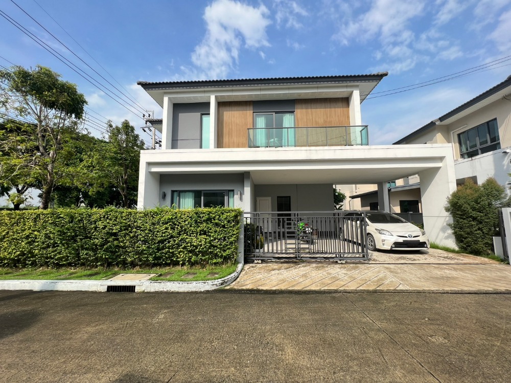 For SaleHouseNonthaburi, Bang Yai, Bangbuathong : Single house 🏡Centro Ratchaphruek 2✨ Beautiful house, large house, corner house, next to the main road, near the clubhouse, ready to move in!! Price is only 8.25 million baht!!!