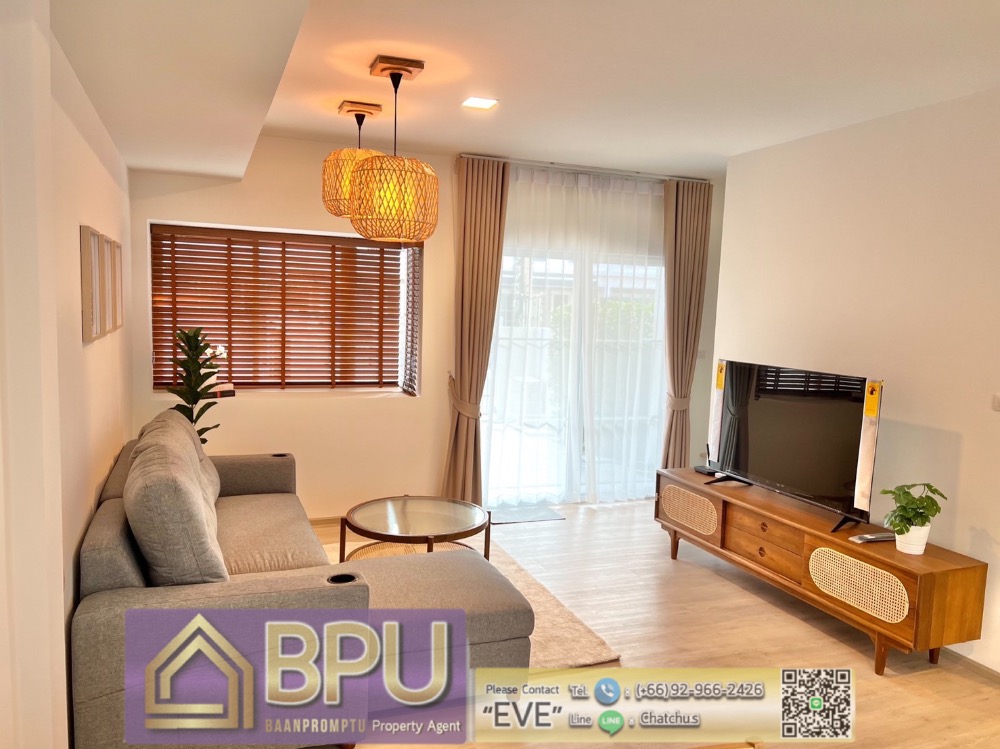 For RentTownhouseBangna, Bearing, Lasalle : ** 3 Bedrooms Townhome for Rent ** Indy 2 Bangna-Ramkhamhaeng2 Near Mega Bangna