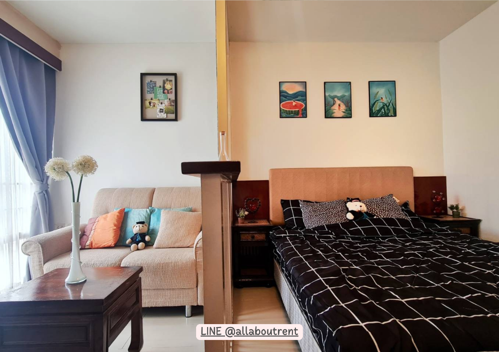 For RentCondoRama9, Petchburi, RCA : Condo for rent I House Laguna RCA ✨Decorated in hotel style, Contemporary Cozy Style✨