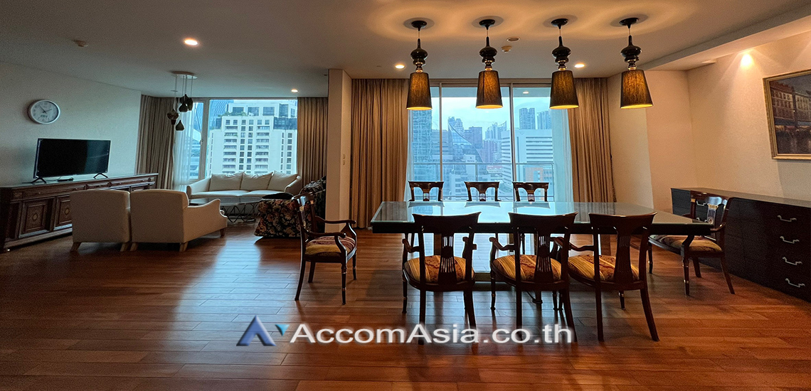ให้เช่าคอนโดวิทยุ ชิดลม หลังสวน : 3 Bedrooms Condominium for Rent in Ploenchit, Bangkok near BTS Chitlom at The Park Chidlom (AA17468)